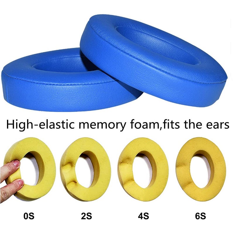 Koffmon Studio3.0 Replacement Earpads Ear Pad Cushion Cover Compatible with Beats by Dr.Dre Studio 2.0 Wired/Wireless & Studio 3.0 Over-Ear Headphones (Blue) - Image 3